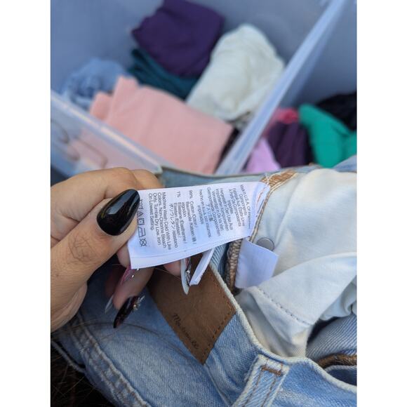 Preppy Madewell the perfect vintage jean boho retro mom jeans high waisted 24 - Picture 8 of 8